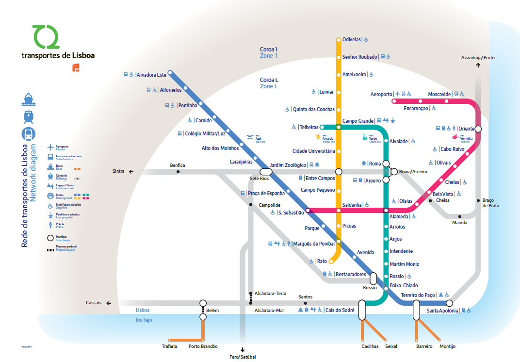 Métro de Lisbonne plan, tarifs, lignes, stations, horaires etc